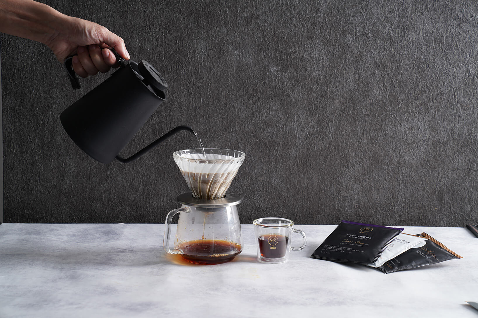 iDrip coffee bag brewing method